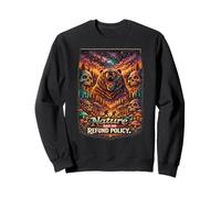 Nature Has No Return Policy Bear Camping Randonnée Vintage Wild Sweatshirt