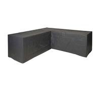 Nature Housse Forme de L de Meubles de Jardin PE Gris Couverture de Protection