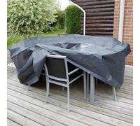 Housse pour table rectangulaire de jardin 170x130x70 cm - Nature