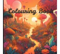 Nature in images to colour: stress relif by colouring in busy day