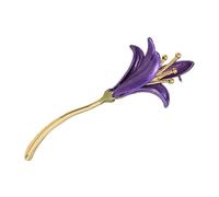 Nature Inspire Broche jonquille artisanale en alliage Accessoire de bijoux confortable pour un usage quotidien Broche jonquille peinte, taille unique, Comme décrit