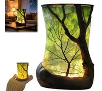 Nature Inspired LED Decorative Lamps with Soft Glow, Forest Ambient Desk Lamp for Reading, Soft Warm Cozy Night Light for Bedroom Living Room Desk Homes Decor,Birthday Gifts