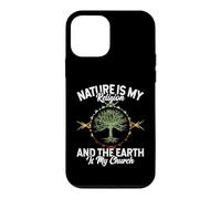 Nature is My Religion Earth is My Church Native American Day Coque pour iPhone 12 Mini