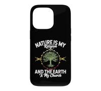 Nature is My Religion Earth is My Church Native American Day Coque pour iPhone 13 Pro