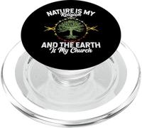 Nature is My Religion Earth is My Church Native American Day PopSockets PopGrip pour MagSafe