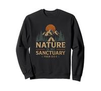 Nature is My Sanctuary Psaume 23 2 3 Camping Sweatshirt