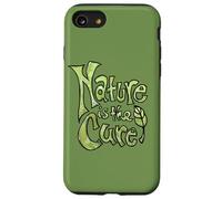 Nature is The Cure Design Typographie botanique terreuse Vert Coque pour iPhone SE (2020) / 7/8