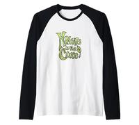 Nature is The Cure Design Typographie botanique terreuse Vert Manche Raglan