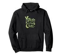 Nature is The Cure Design Typographie botanique terreuse Vert Sweat à Capuche