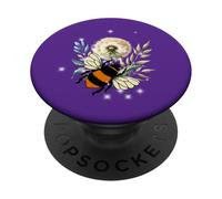 Nature Lovent Jardin Insectes Abeille Amoureux de la Nature Fleur PopSockets PopGrip Adhésif