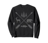 Nature Lover Chasse Pêche Camping Sweatshirt