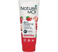 Naturé Moi - Après Shampooing Sans Sulfate Couleur - Démélant Cheveux, Protège - Cheveux Colorés, Méchés - Groseille, Huile Pépin Raisin Bio 97% D'origine Naturelle 200 Ml Fabriqué En France Lot De 4