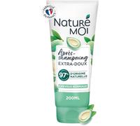 Naturé Moi - Après Shampooing Sans Sulfate Extra Doux - Démélant Cheveux Normaux, Douceur, Brillance - Amande Douce Bio - 97% D'origine Naturelle - 200 Ml - Fabriqué En France