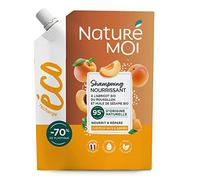 Naturé moi - Éco-recharge Shampooing Nourrissant Soin Cheveux Secs et Abîmés Nourrit Répare Abricot Huile de Sésame Bio 95% d'Origine Naturelle 500 ml Fabriqué en France