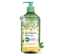 Naturé Moi - Gel Douche Des Îles, Monoï - Hydrate et Nourrit - Tous Types de Peaux - Fleur de Tiaré Bio - 96% d'Origine Naturelle - 500 ml - Fabriqué en France
