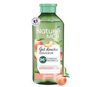 Naturé Moi - Gel Douche Douceur - Hydrate et Nourrit - Tous Types de Peaux - Pêche et Thé Vert - 96% d'Origine Naturelle - Flacon Recyclé - 250 ml - Fabriqué en France