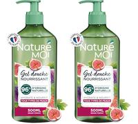 Naturé Moi - Gel Douche Nourrissant - Hydrate et Nourrit - Tous Types de Peaux - Figue Bio - 96% d'Origine Naturelle - 500 ml - Fabriqué en France (Lot de 2)