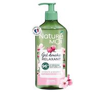 Naturé Moi - Gel Douche Relaxant - Hydrate et Nourrit - Tous Types de Peaux - Fleur de Cerisier Bio - 96% d'Origine Naturelle - 500 ml - Fabriqué en France