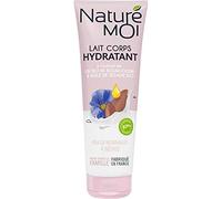 Naturé Moi - Lait corps hydratant à l'extrait de lin bio de Bourgogne et l'huile de sésame - Hydrate et nourrit les peaux normales et sèches - 250ml