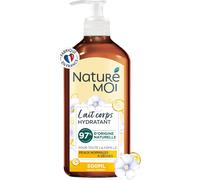 Naturé Moi - Lait Corps Hydratant Au Lin Bio De Bourgogne Et À L'huile De Sésame Bio - Lait Corps Hydratant Et Nourrissant - 97% D'origine Naturelle - 500 Ml - Fabriqué En France