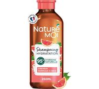 Naturé Moi - Shampooing Hydratation - Cheveux Normaux À Secs - Shampooing Sans Sulfate - Hydrate Et Revitalise - Au Pamplemousse Bio De Corse - 95% D'origine Naturelle - 250 Ml - Fabriqué En France