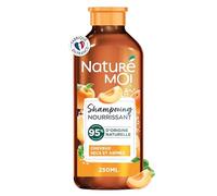Naturé Moi - Shampooing Nourrissant - Soin Cheveux Secs et Abîmés - Shampooing Sans Sulfate - Nourrit et Répare - Abricot et Huile de Sésame Bio - 95% d'Origine Naturelle - 250 ml - Fabriqué en France