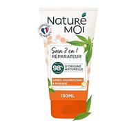 Naturé Moi - Soin Cheveux 2 en 1 - Après-shampooing + Masque - Cheveux Secs et Abîmés - Aux Céramides Végétales et à l'huile de Chanvre Bio - 98% d'Origine Naturelle - 150 ml - Fabriqué en France