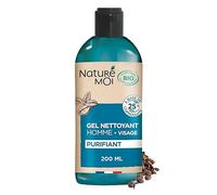 Naturé Moi - Soin visage Homme 2 en 1 - Masque + Gommage - Soin visage à l'extrait de Cascara - 98% d'Origine Naturelle - 200 ml - Fabriqué en France