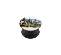 Nature Montagne Rivière Sauvage Camping Randonnée PopSockets PopGrip Adhésif