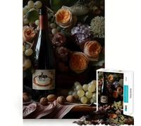 Nature Morte au Fromage, Puzzle de 1000 pièces pour Adolescents, idéal pour développer la réflexion et Passer Un Bon Moment, Cadeau attentionné avec des Bords précis 38x26cm