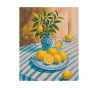 Nature morte citrons 24 x 30 cm - Peinture par numéros