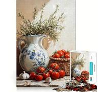 Nature Morte Cuisine Rustique Puzzle Adulte 1000 pièces Jeu d'exercice Mental Relaxation et Assemblage Cadeau de Noël 38x26cm