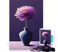 Nature Morte, Fleur et Vase, Puzzle de 1000 pièces pour Adolescents, Jeu de logique Solide, Loisir Amusant, Bords Nets, Objet de Collection 50x75cm