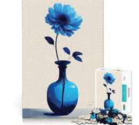 Nature Morte, Fleurs et Vase Puzzle Adulte 1000 pièces Casse-tête Passe-Temps à la Maison Cadeau mémorable 38x52cm