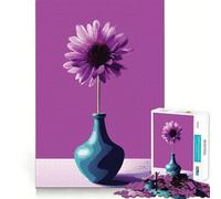 Nature Morte, Fleurs et Vase, Puzzle de 1000 pièces pour Adolescents, stimule la mémoire, réduit Le Stress, découpe de qualité supérieure, Cadeau précieux 50x75cm