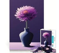 Nature Morte, Fleurs et Vase, Puzzle de 1000 pièces pour Adultes et Adolescents, Jeu cognitif, Loisirs et Amusement, Motif à Assembler, Cadeau Festif 38x52cm