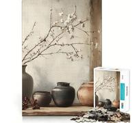 Nature Morte Rustique Puzzle de 1000 pièces pour Adultes et Adolescents Jeu intellectuel Décoration de qualité Cadeau Classique (38x26cm)