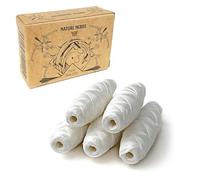 Nature Nerds - Pack de recharge : Fil dentaire naturel sans plastique ciré à la Candelilla - 5 bobines à recharger - 150 m