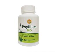 Nature & Partage Psyllium en gélules bio certifié Ecocert - 120 gélules de 500mg - produit concentré 3 gélules maximum/jour