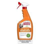 Nature’s Miracle Set-In Stain Remover - Solution en Spray conçue pour les taches et les odeurs de chien profondément incrustées - Formule à l’Oxygène Actif - Multi-surfaces - Parfum Orange - 709 ml
