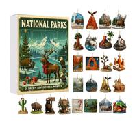 Nature Scene Wildlife Countdown Calendar - 24 Days Ornaments