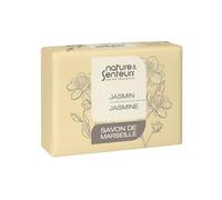 NATURE & SENTEURS - Savon de Marseille Parfumé Secret de Jasmin 100g - Saponification Traditionnelle - Riche en Glycérine Végétale - Doux pour la Peau - Fabriqué en Provence