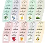 [ Nature Skin ] 100 paquets combo masque facial, feuille nude avec papier de libération, masque facial coréen de qualité supérieure (10 x 10 types : aloe, myrtille, collagène, , thé vert, perle