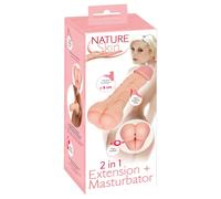 Nature Skin - vagin et gaine pénis 2 en 1 - couleur chair
