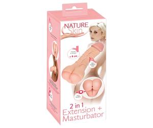 Nature Skin - vagin et gaine pénis 2 en 1 - couleur chair