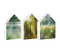 Nature Sound Box - Gazouillis activé par le mouvement, aide à la méditation portable, lecteur audio apaisant | Outil de thérapie du sommeil pour la maison, le jardin, décor Zen, pluie, feu de camp, ea