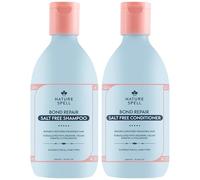 Nature Spell Duo Shampooing et Après-Shampooing Bond Repair, aide à prévenir les dommages et restaurer la structure capillaire, hydratant et nourrissant, vegan, pack de 2, 300 ml