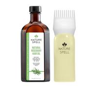 Nature Spell Huile de Romarin Croissance Cheveux avec Applicateur Peigne, Huile Pré-diluée pour le Cuir Chevelu, Renforce et Nourrit les Fibres Abîmées, Tous Types de Cheveux, Vegan, 150 ml