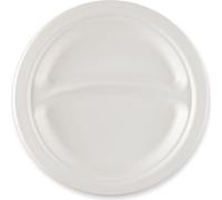 NATURE Star Assiette de menu en canne à sucre ronde 229 mm 2 compartiments