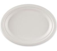NATURE Star Assiette en canne à sucre ovale 265 x 200 mm 50 pièces